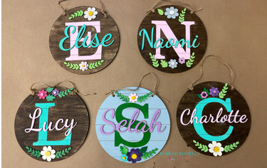 Floral Initial Sign In - Person Workshop